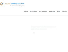 Tablet Screenshot of goldencontract.com